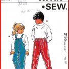 Kwik Sew Sewing Pattern 2195 Sz 4-7 Boys' Girls' Rain Ski Snow Pants Overalls Waterproof Trousers