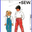 Kwik Sew Sewing Pattern 2196 Sz 8-14 Girls' Boys' Skiing Snow Rain Pants Overalls Nylon Trousers