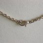 Plum Beaded Dangling Lariat Necklace Dark Purple Glass Beads 20" Long Matinee Length Silver Chain