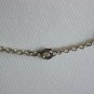 Black Navy Blue Marble Lariat Necklace Round Faceted Glass Beads Dangling Charm 22.5" Matinee Length