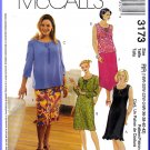 McCall's Sewing Pattern 3173 Plus Size 18W-24W Women's Summer Dresses Tops Skirts Ruffles Neck Ties