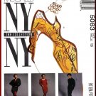 McCall's Sewing Pattern 5083 Sz 10 Misses' Retro 90s NY Collection Jacket Dress Raglan Sleeves Cowl