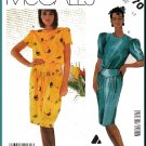 Vintage McCall's Sewing Pattern 2370 Sz 12 Misses' Liz Claiborne Dress Blouson Bodice Pleats Yoke