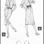 Vintage McCall's Sewing Pattern 7001 Sz 14 Misses' Dress Easy Knit Button Front Short Long Sleeves