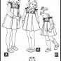 Vintage McCall's Sewing Pattern 7254 Sz 1 Girls' Short Dress Jumper Pleat Lace Trim Bodice Tie Belt
