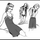 Vintage Knit and Stretch Sewing Pattern 206 Sz 10-16 Misses' Lingerie Underwear Slips Bikini Panties