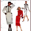 Vintage Vogue Sewing Pattern 2427 Sz 8 Misses' Dress Emanuel Ungaro Paris Retro Puff Shoulder Detail