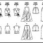 Vogue Sewing Pattern 8269 Sz 12-16 Misses' Wrap Top Capri Pants Micro Mini Shorts Long Flared Skirt