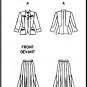 Vogue Sewing Pattern 2871 Sz 12-16 Misses' Military Jacket Flared Skirt Donna Karan New York DKNY