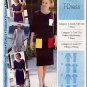 Sewing Step-By-Step Pattern 012-052-179 T-Dress Sz 4-22 Misses' Easy Pullover Basic Dress Mid Length