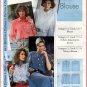 Sewing Step-By-Step Pattern 012-052-110 Blouse Sz 4-22 Misses' Loose Fitting Button Front Top Collar