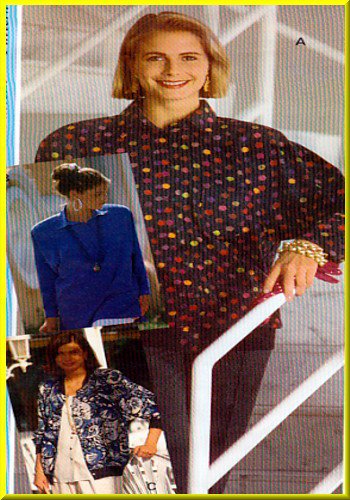 Sewing Step-By-Step Pattern 012-052-125 Raglan Sleeve Garments Sz 4-22 Misses' Tops Cardigan Jacket