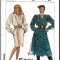 Vintage Simplicity Sewing Pattern 8863 Size 10-16 Misses' V Button Front Dress Straight Full Skirt