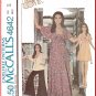 Vintage McCall's Sewing Pattern 4642 Size 12 Misses' Marlo's Corner 70s Dress Empire Waist Wide Pant