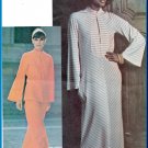 Vintage McCall's Sewing Pattern 4950 Size 12 Misses' 70s Dress Caftan Top Bell Sleeves Wide Pants