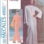 Vintage McCall's Sewing Pattern 4950 Size 12 Misses' 70s Dress Caftan Top Bell Sleeves Wide Pants