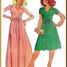 Vintage McCall's Sewing Pattern 5656 Size 10 Misses' Stretch Knit Dress V-Neck Collar Front Tucks