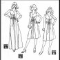 Vintage McCall's Sewing Pattern 5656 Size 10 Misses' Stretch Knit Dress V-Neck Collar Front Tucks