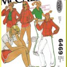 Vintage McCall's Sewing Pattern 6469 Size 12 Misses' 70s Sweatsuit Running Shorts Jogging Pants Top
