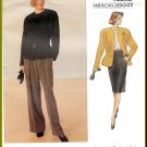 Vintage Vogue Sewing Pattern 2355 Size 18-22 Misses' Anne Klein Wide Leg Pants Straight Skirt Jacket