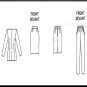 Vogue Sewing Pattern 2764 Size 20-24 Misses' Anne Klein Suit Tapered Slim Skirt Pants Shaped Jacket