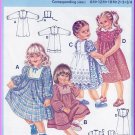 Vintage Burda Sewing Pattern 7204 Size 6M-3/4 Girls' Pretty Dress Frilly Pinafore Peter Pan Collar