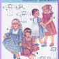Vintage Burda Sewing Pattern 7204 Size 6M-3/4 Girls' Pretty Dress Frilly Pinafore Peter Pan Collar