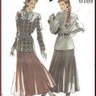 New Look Sewing Pattern 6168 Size 8-18 Misses' Classic Belted Jacket Long Full Flared Skirt