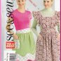 Butterick Sewing Pattern 4838 Size S-XL Misses' Retro Kitchen Apron Frilly Flounce Full Half Pockets