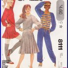 Vintage McCall's Sewing Pattern 8111 Sz 14-16 Misses' Knit Separates Sweatshirt Pants Pleated Skirt