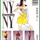 McCall's Sewing Pattern 5423 Size 10 Misses' Bustier Shorts Pants Blouse Topper Gathered Neckline