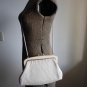 Disco Vintage Cream Gold Handbag Glomesh Purse Made in Australia Metal Mesh Hip Studio 54 Funky Chic