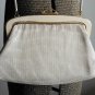 Disco Vintage Cream Gold Handbag Glomesh Purse Made in Australia Metal Mesh Hip Studio 54 Funky Chic