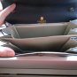 Dark Navy Blue Vintage Lanvin Leather Clutch Purse Designer Handbag Made in France Classic Ladylike
