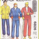 CUT Vintage McCall's Sewing Pattern 6826 Size 38 Men's 70s Winter Quilted Ski Jacket Snow Suit Pants