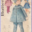 Vintage Butterick Sewing Pattern 2196 Size 1 Toddlers' Leggings Tights With Suspenders 1960s