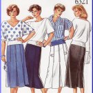 CUT New Look Sewing Pattern 6321 Size 8-18 Misses' Retro Classic Tailored Pleated Skirt Calf Length