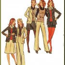 CUT Vintage Butterick Sewing Pattern 6508 Size 10 Misses' 70s Career Suit Blouse Pants Jacket Shorts
