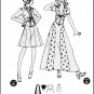 CUT Vintage McCall's Sewing Pattern 3921 Size 11 Junior Teens Top Panel Skirt Tie Front Puff Sleeves