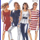 New Look Sewing Pattern 6535 Size 6-18 Misses' Retro Raglan Tops Turtleneck T-Shirt Jewel Neckline