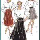 Vintage Kwik Sew Sewing Pattern 1804 Sz XS-XL Misses' Gathered Skirts Retro 80s Bubblegum Waistband