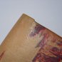 Vintage Asian Scenery Leather Wallet  Kisslock Coin Soft Leather Mountains Waterfall Made in Korea
