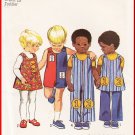 Vintage Simplicity Sewing Pattern 9640 Sz 4 Toddlers' Boys' Girls Coordinates Jumpsuit Jumper Pants