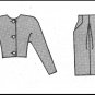 Vintage Vogue Sewing Pattern 2232 Size 12-16 Misses' Anne Klein Skirt Suit 80s Jacket Straight Skirt