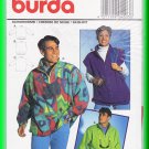 Burda Sewing Pattern 4203 One Sz Men's Women's Unisex Fleece Pullover Jacket Vest Casual Sporty Fun