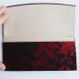 Black Red Chinese Brocade Wallet Asian Check Bill Holder Checkbook Shiny Tapestry Elegant Classic