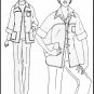 Vintage Simplicity Sewing Pattern 8250 Sz 40-46 Women's Retro Jacket Pants Topstitching Collar Yoke
