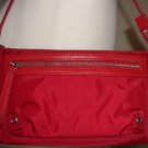 Classic Red Banana Republic Purse Nylon and Leather Trim Everyday Shoulder Bag Trendy Casual Chic