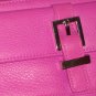 Vibrant Fucshia Pink Leather Express Wristlet Purse Clutch Trendy Sporty Casual Bag