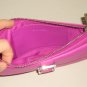 Vibrant Fucshia Pink Leather Express Wristlet Purse Clutch Trendy Sporty Casual Bag